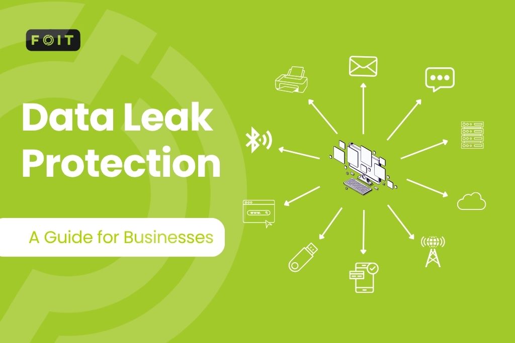 Illustration highlighting data leak protection (DLP) measures
