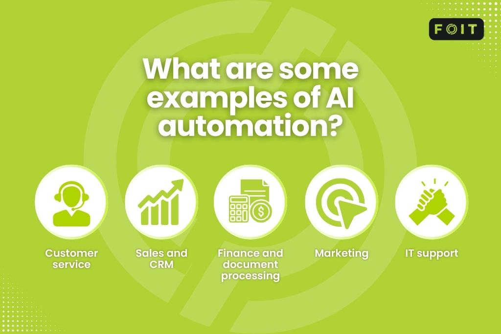 What are some examples of AI automation